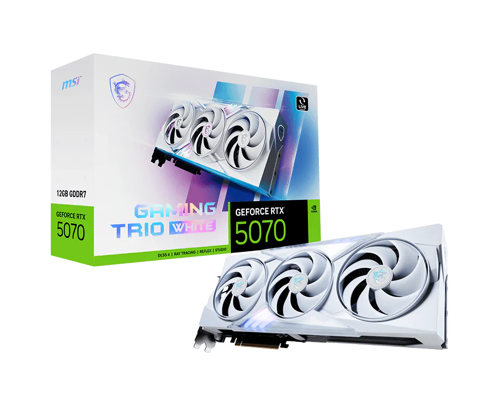 MSI GeForce RTX 5070 12G GAMING TRIO WHITE